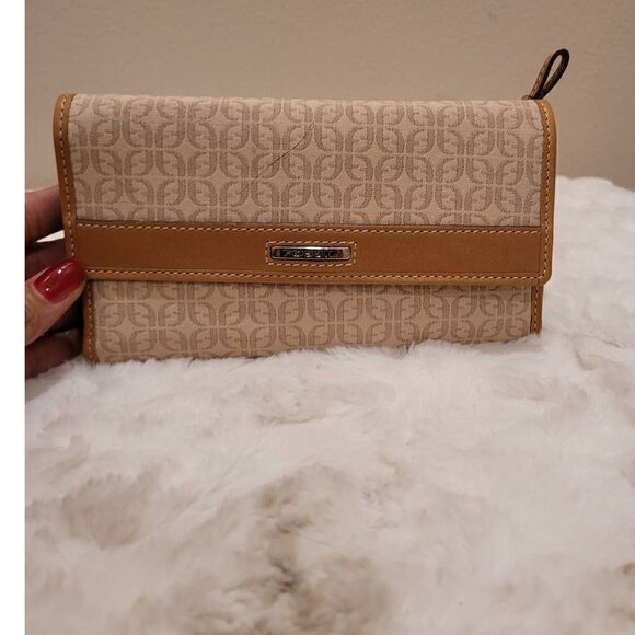 Fossil Tri Fold Canvas Wallet - Picture 1 of 5